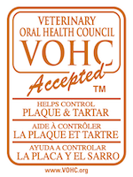 Il VOHC Seal è un marchio registrato di proprietà del Veterinary Oral Health Council, una società statunitense